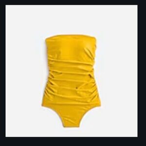 J. Crew Gemma Ruched Bandeau swimsuit Sz. 12